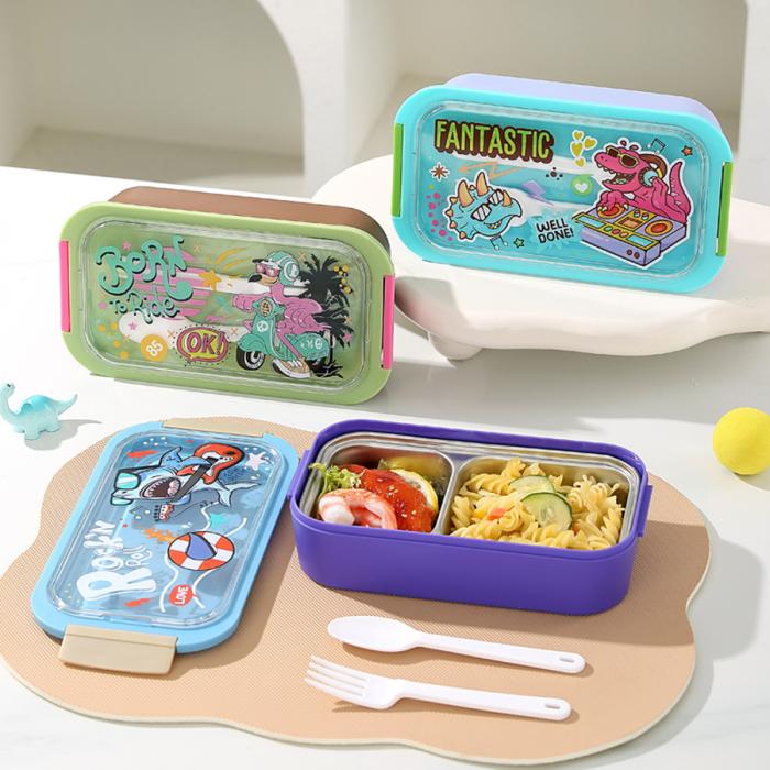 星樂(lè)卡通便當(dāng)盒PP款750ml/不銹鋼款500ml