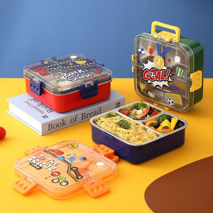 UV手提背包獨(dú)立密封正方形不銹鋼餐盒750ml